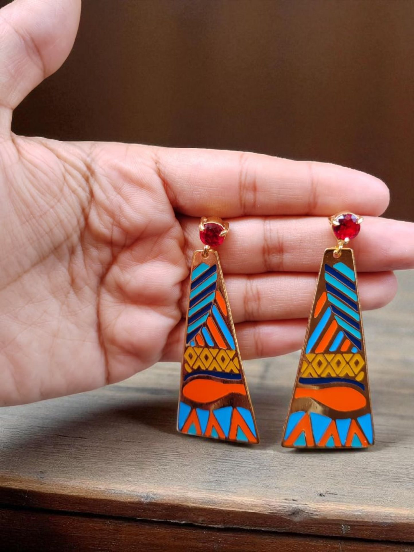 Colored Tekhen Earrings