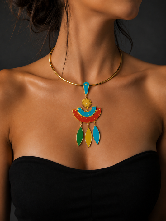 Sun light necklace