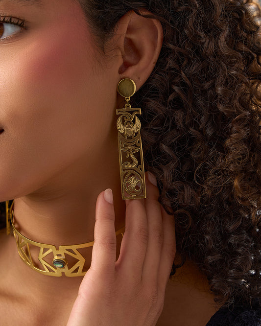 Egyptian cartouche Earrings
