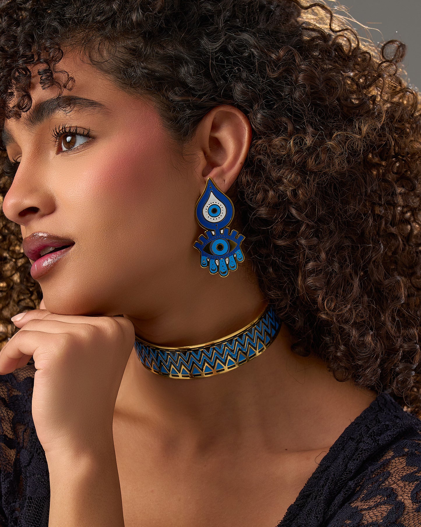 Eye Hand earrings