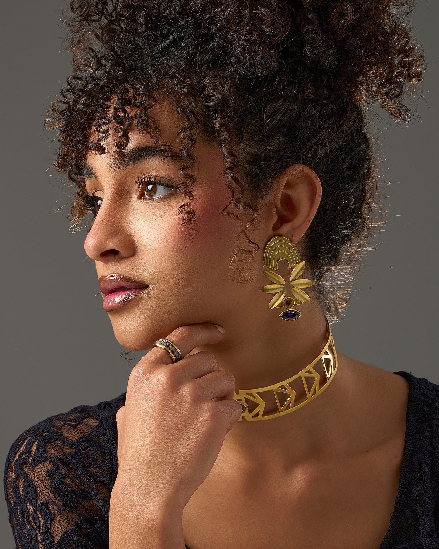 Leaves zircon Earrings