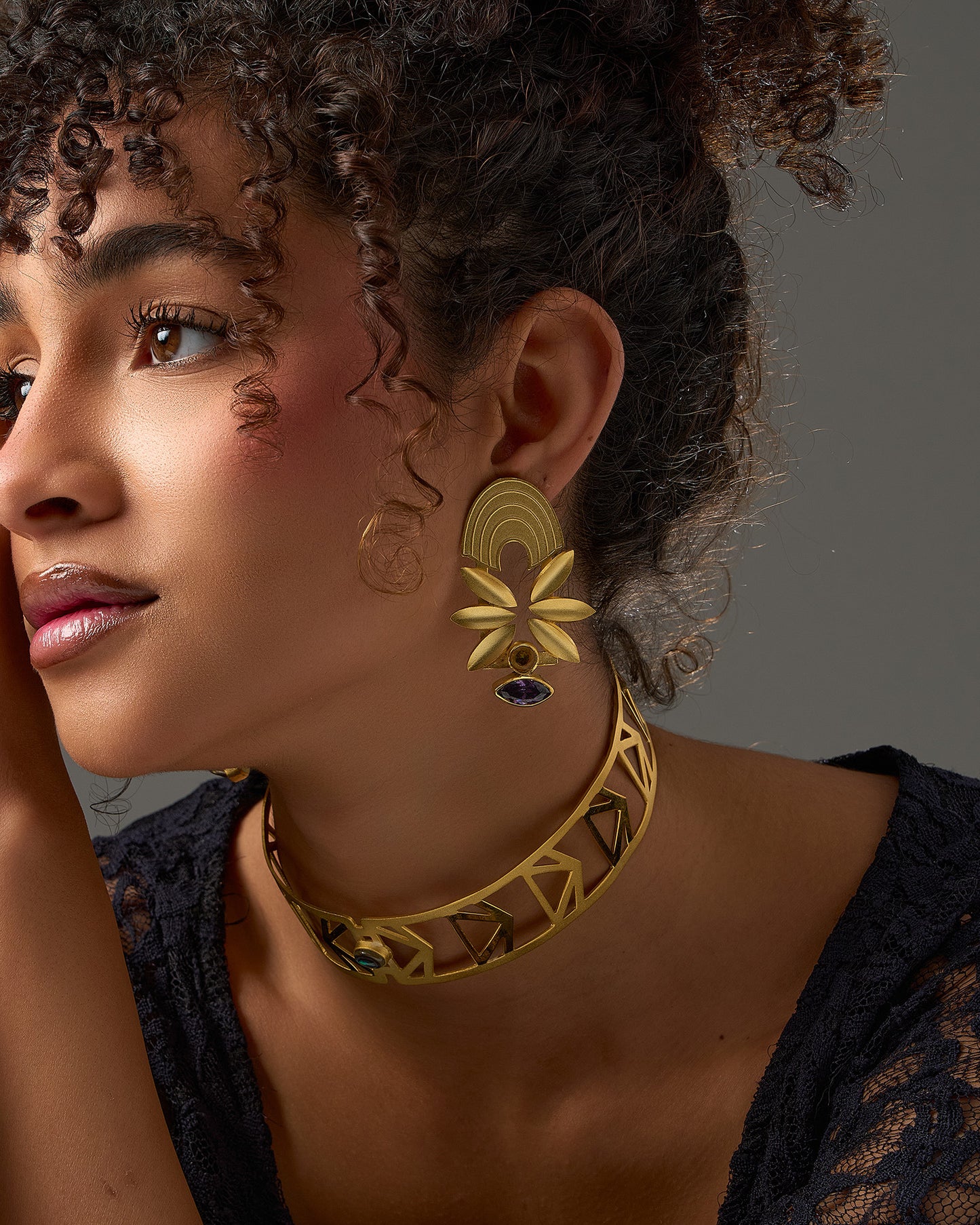 Leaves zircon Earrings