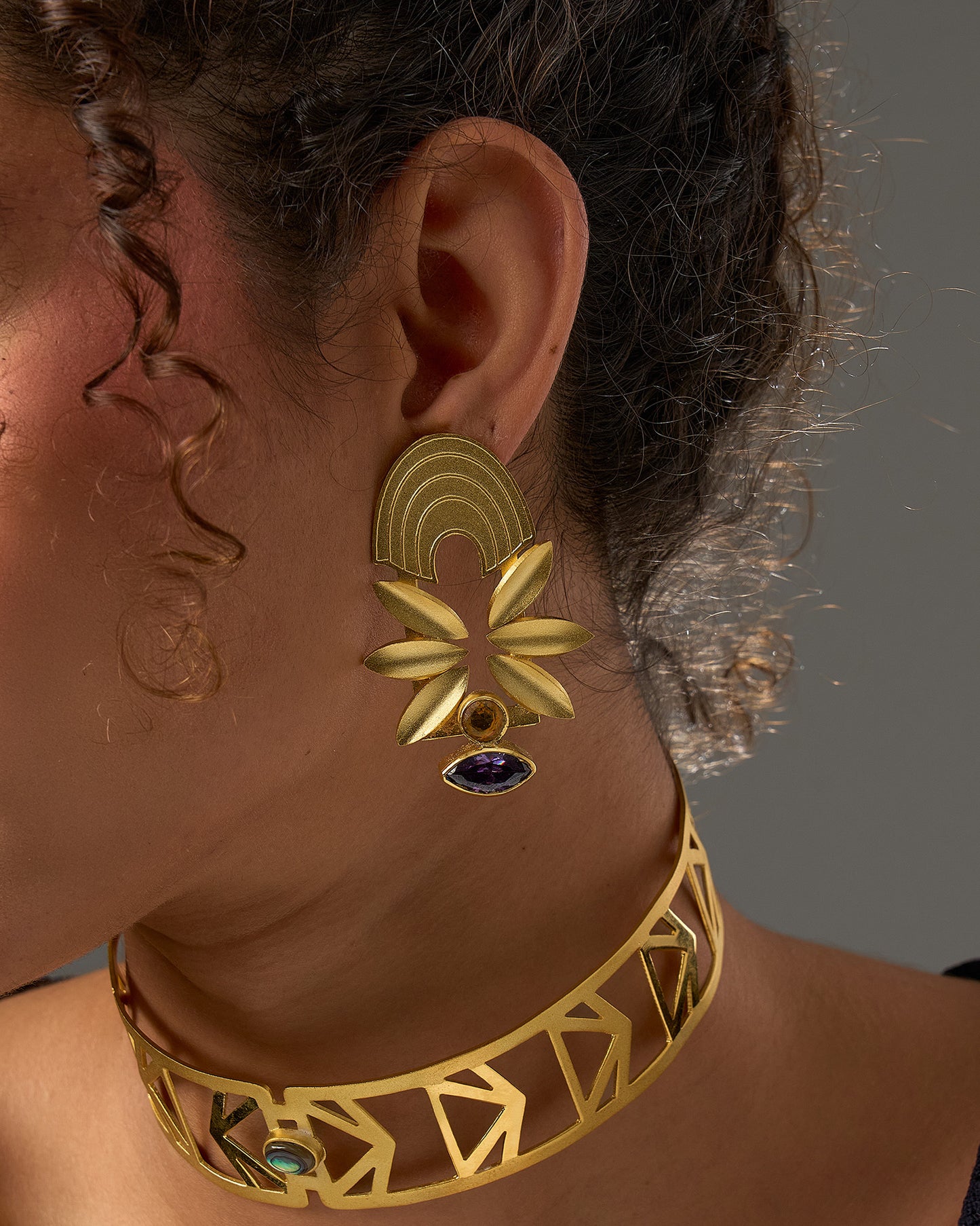 Leaves zircon Earrings