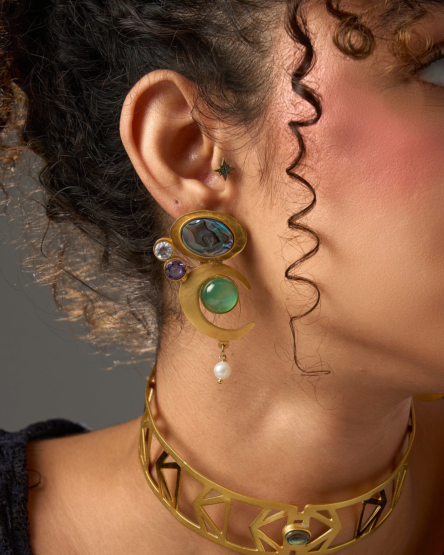 Snail earrings