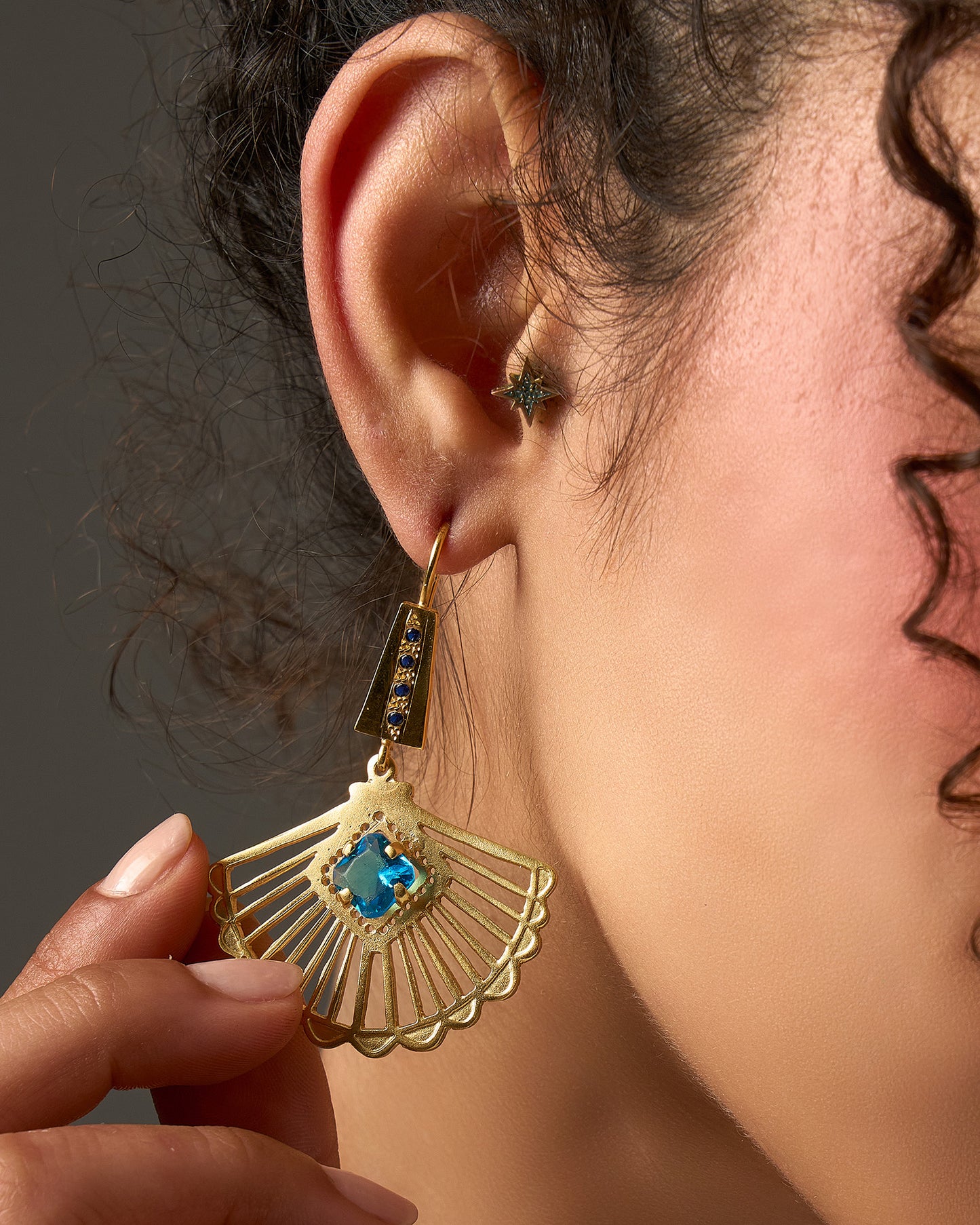 Fan Earrings