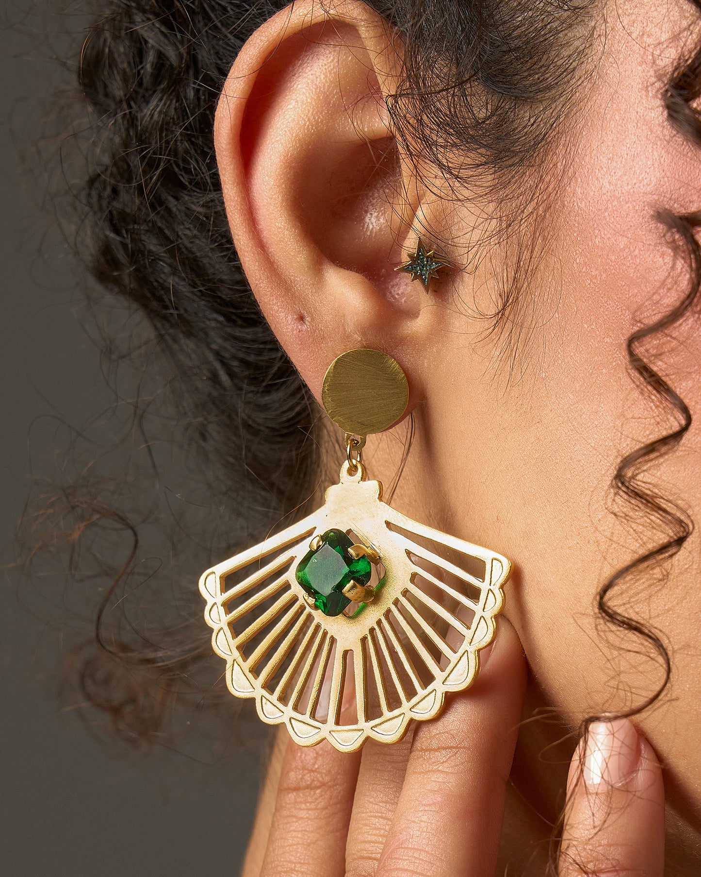 Fan Earrings