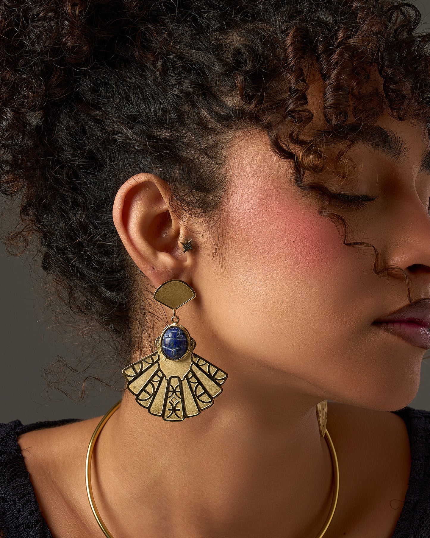 Scarab Amulet Earrings