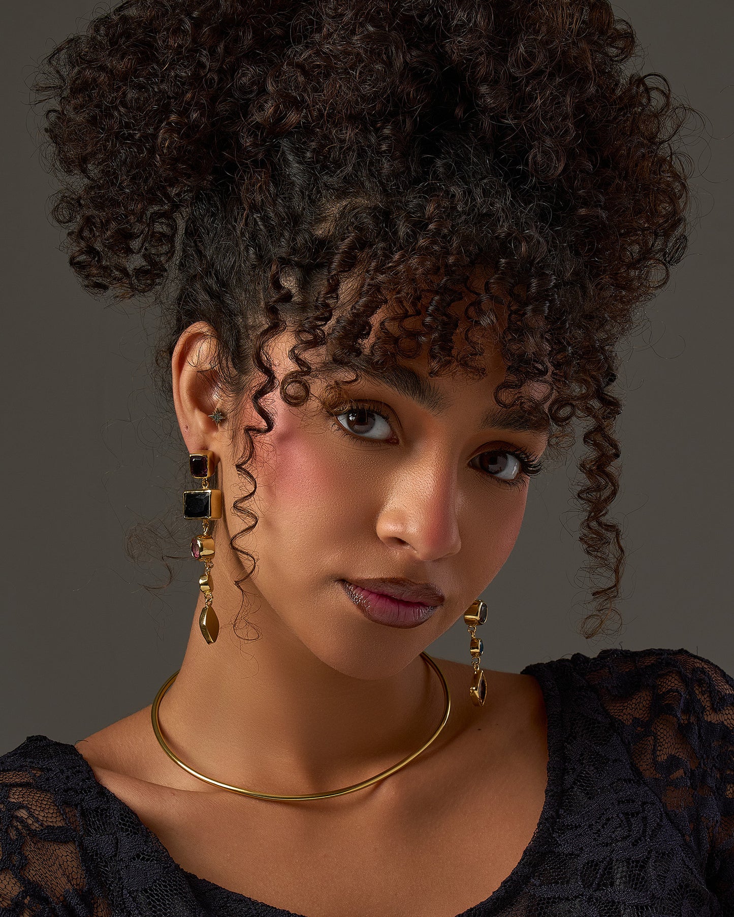 Zircons drop Earrings