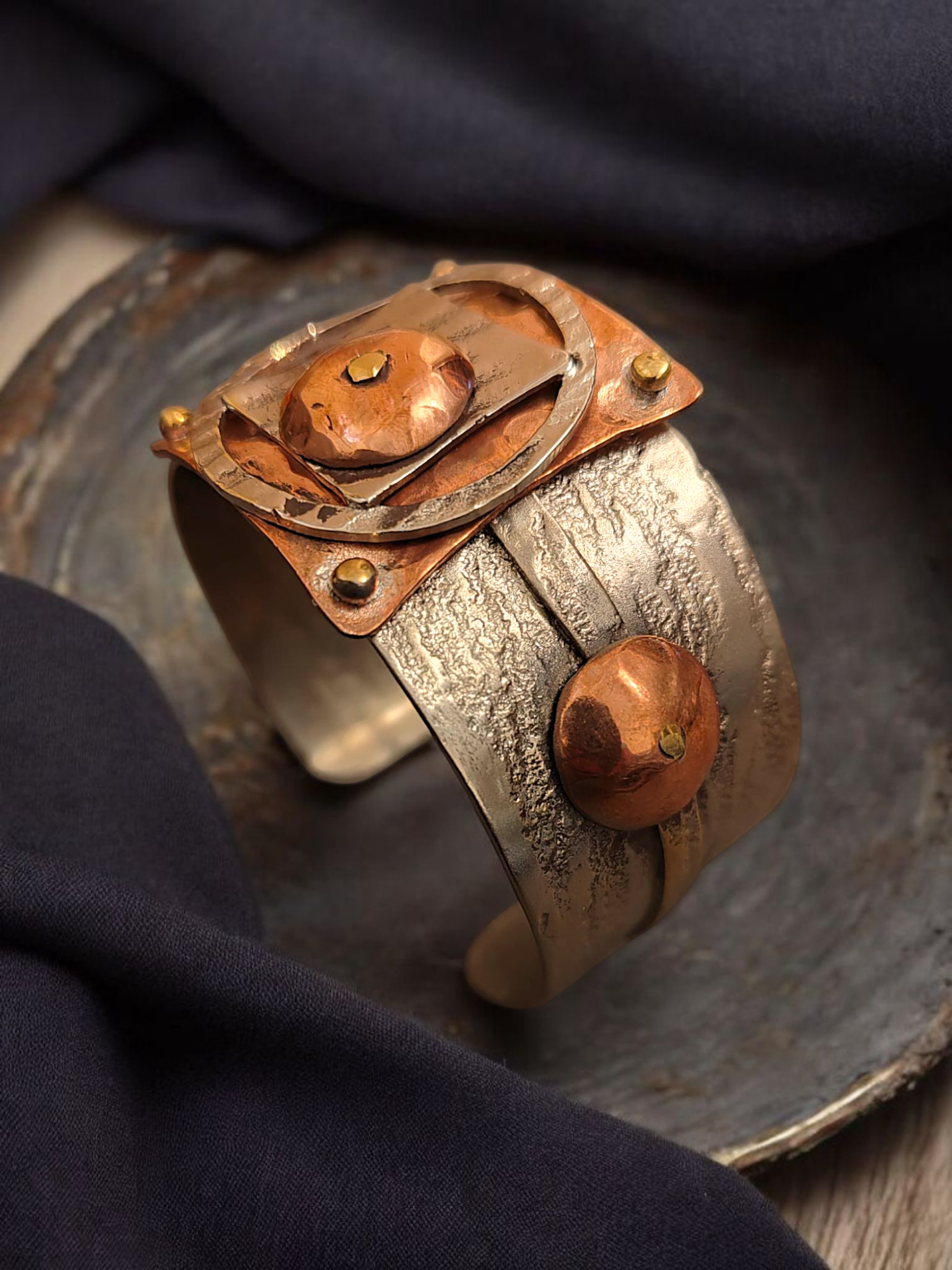 Red Copper Bangle