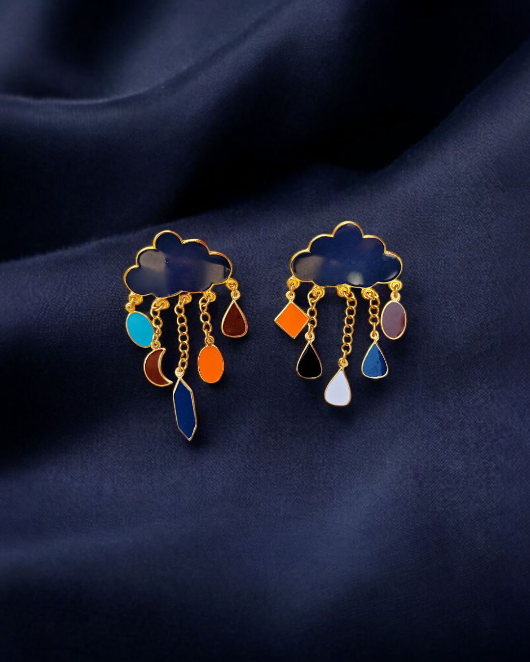 Sky rain earrings