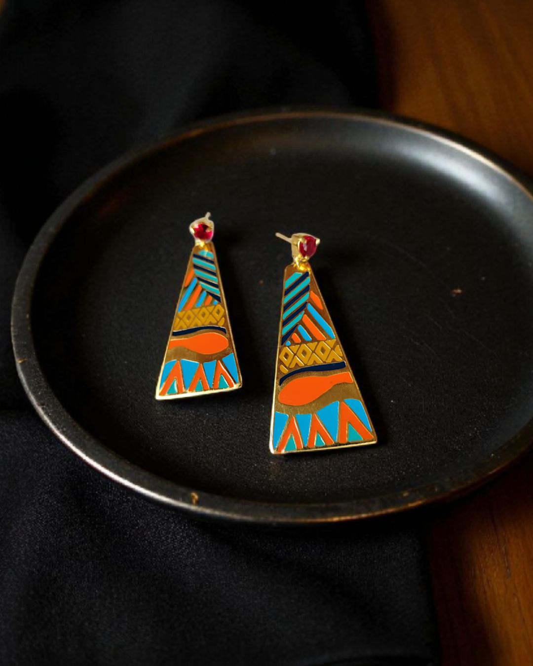 Colored Tekhen Earrings