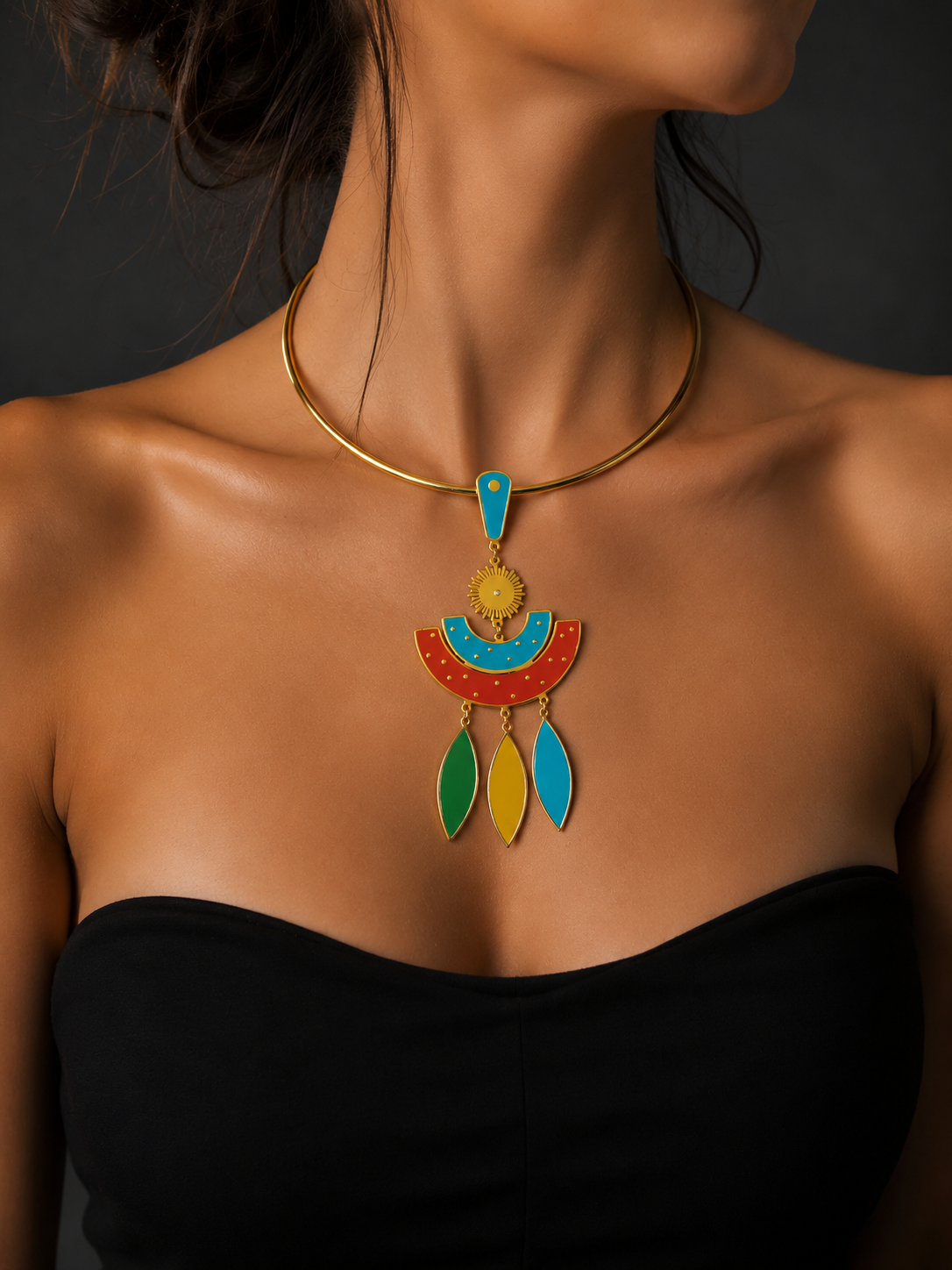 Sun light necklace