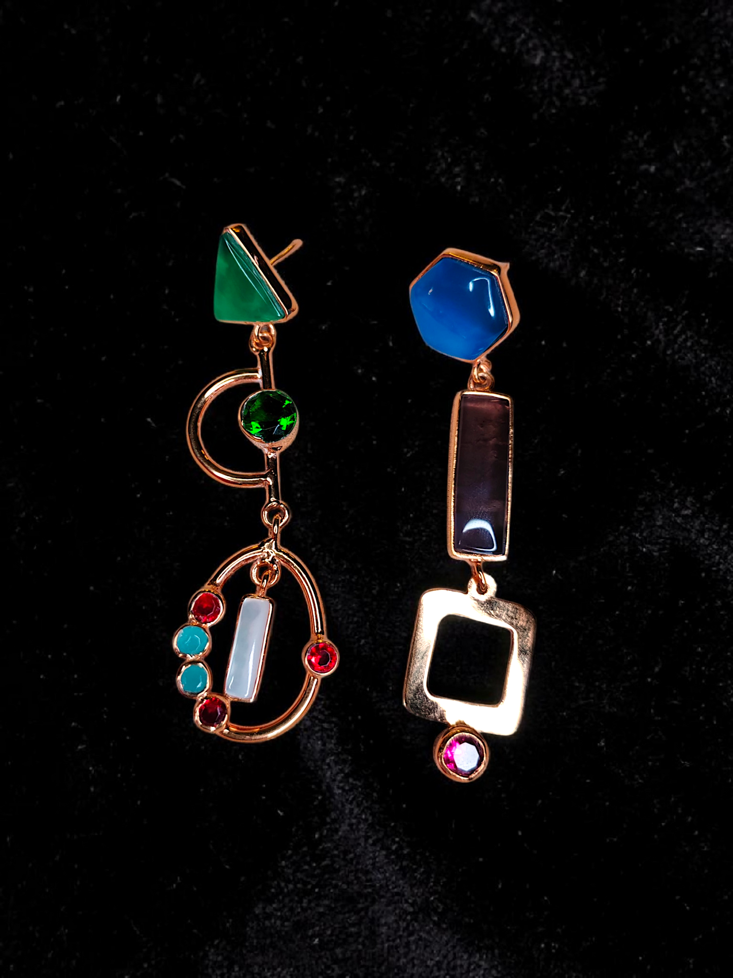 Zircon fingers Earrings