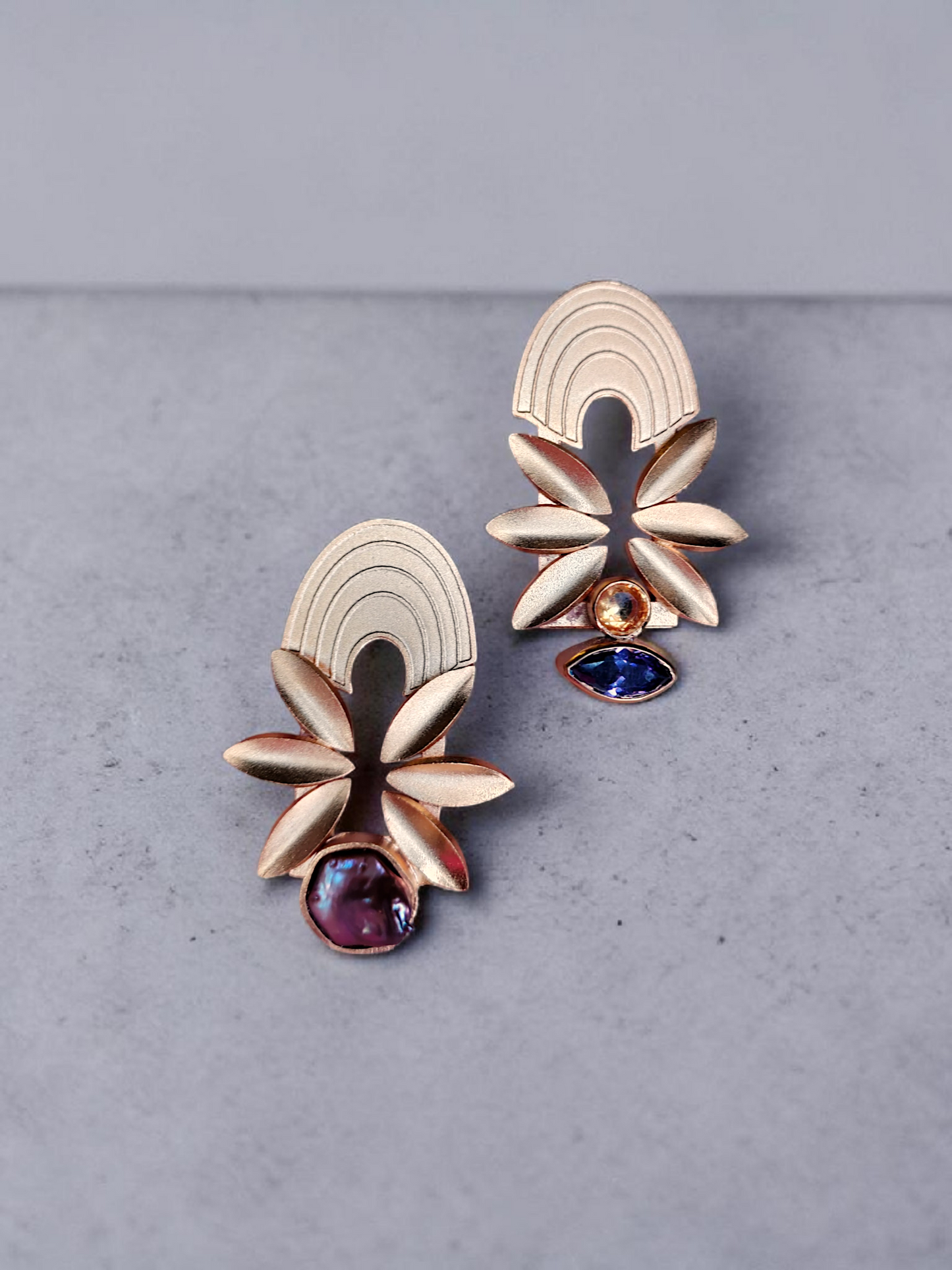 Leaves zircon Earrings