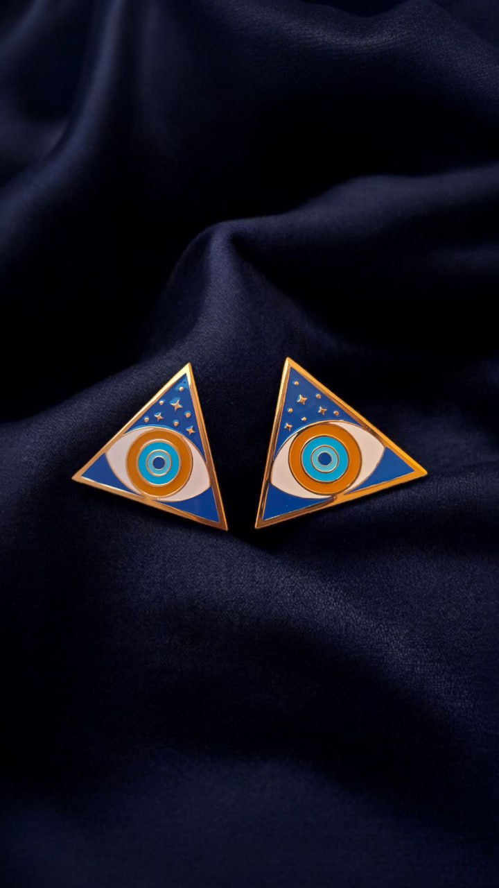 Triangle Eye Earrings
