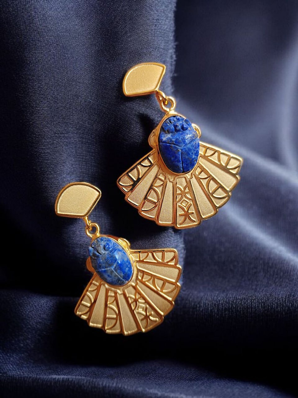 Scarab Amulet Earrings